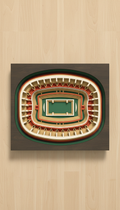 Layered Wood Stadium Wall Art