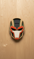 Layered Wood Pop Culture Scene